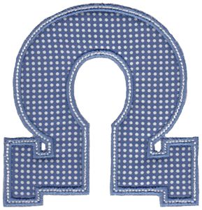 Sweet Greek Alphabet Applique 24