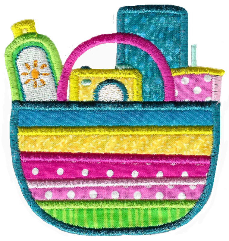 Applique Beach Bag