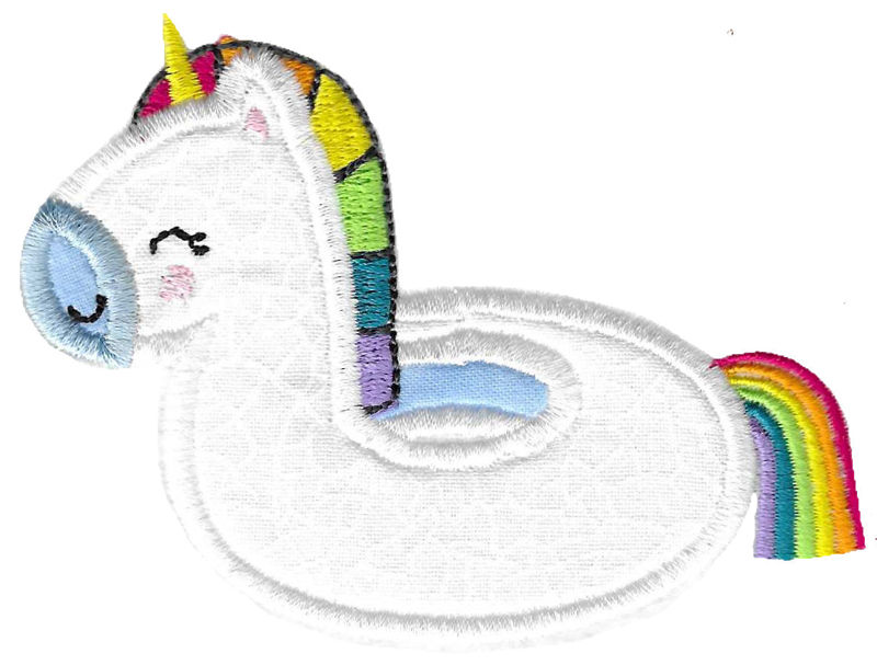 Applique Unicorn Floatie