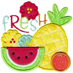 Fresh Applique Fruits