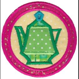 Green Teapot Coaster