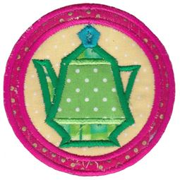 Green Teapot Coaster