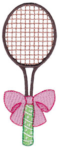 Tennis Racket With Bow
