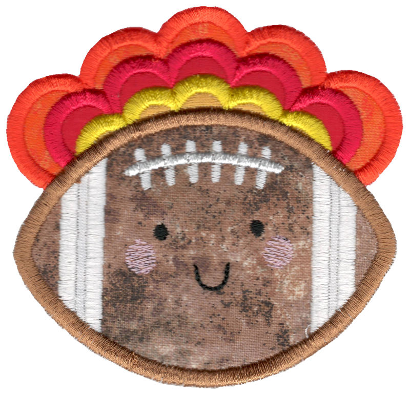 Applique Turkey Football