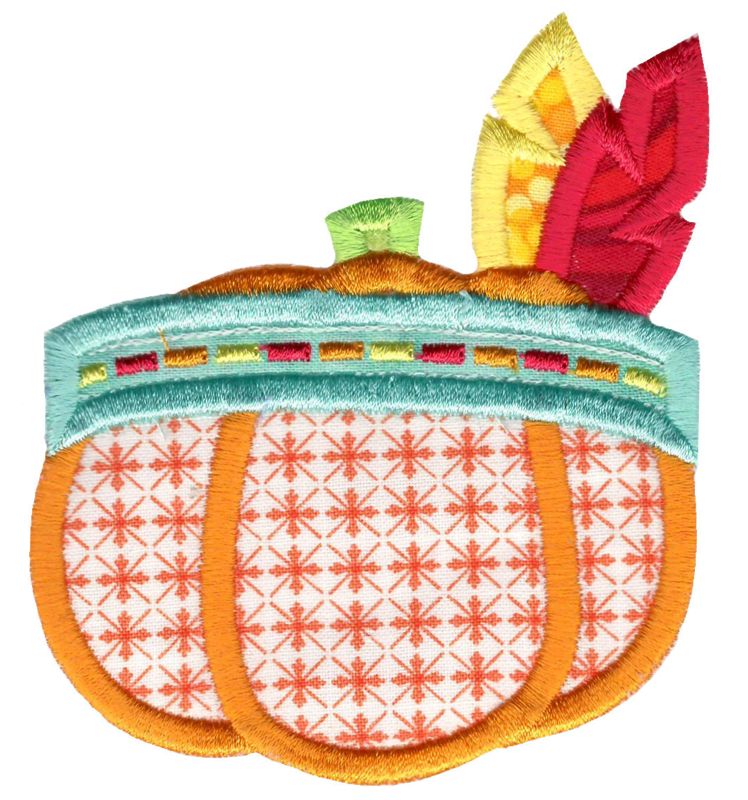 Indian Headdress Pumpkin Applique