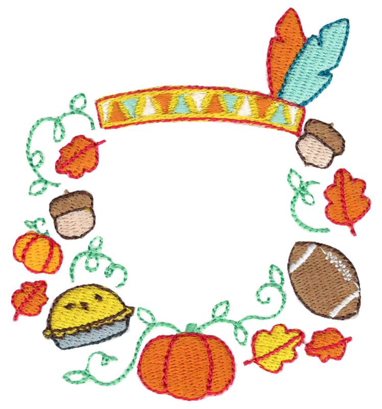 Indian Headdress Monogram Frame