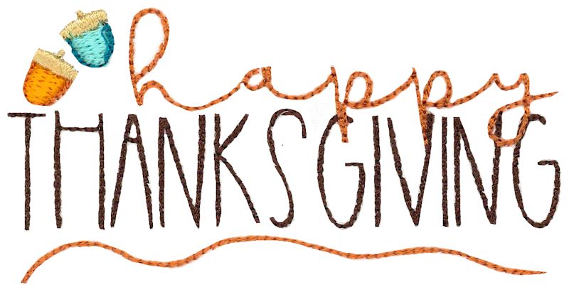 Happy Thanksgiving With Acorns