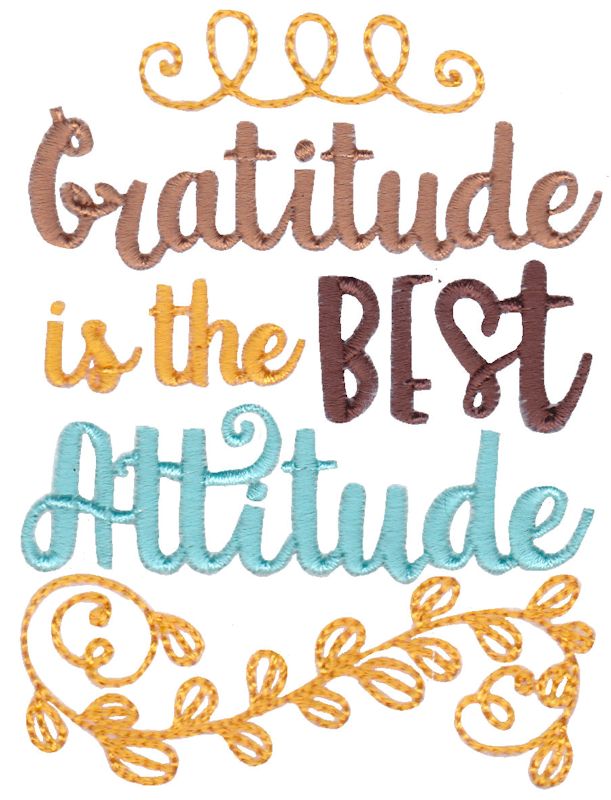 Gratitude Is The Best Attitude