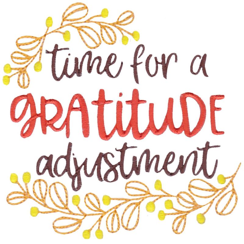 Time For A Gratitude Adjustment