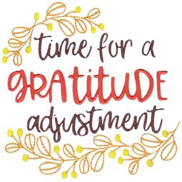 Time For A Gratitude Adjustment