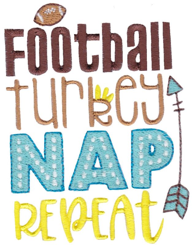 Football Turkey Nap Repeat