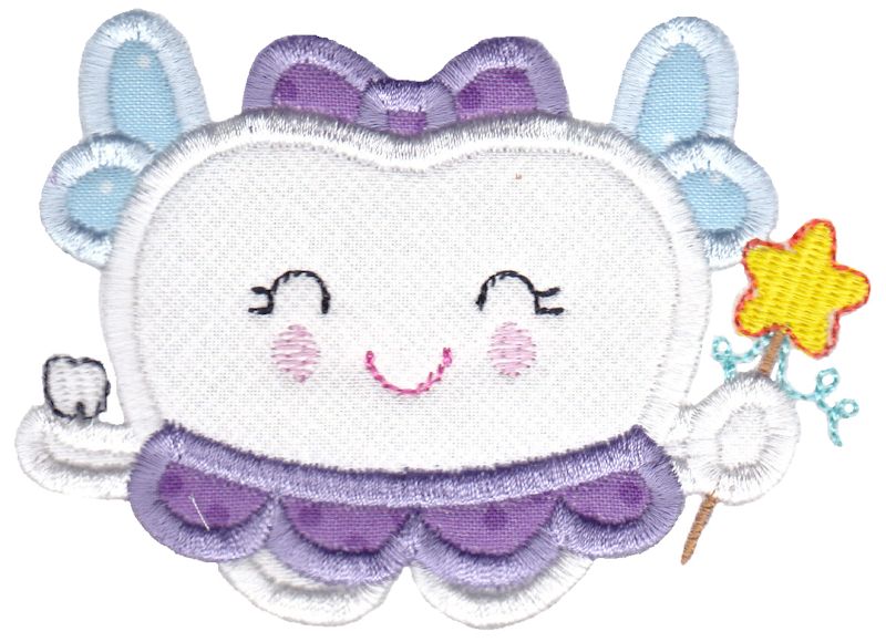 Applique Tooth with Wings