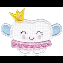 Princess Tooth Applique