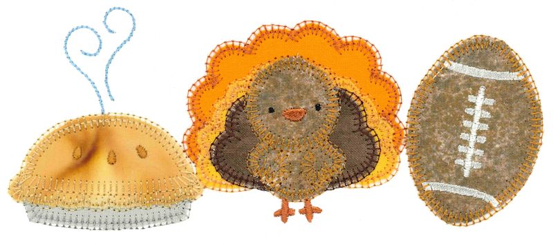 Thanksgiving Trio Applique