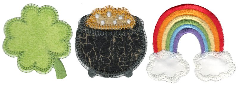 St Patricks Day Trio Applique