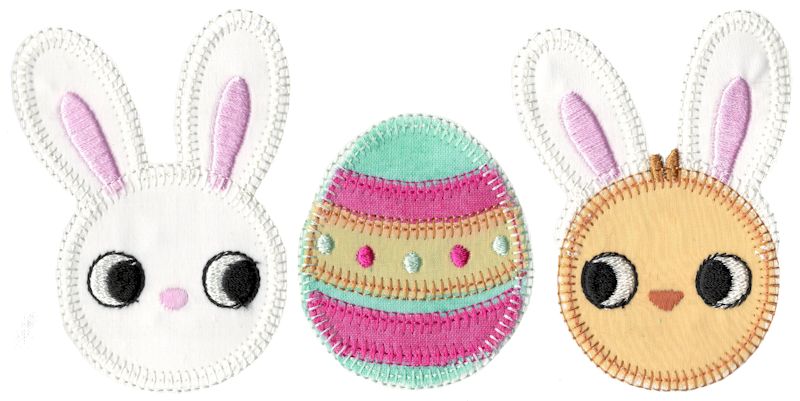 Easter Trio Applique