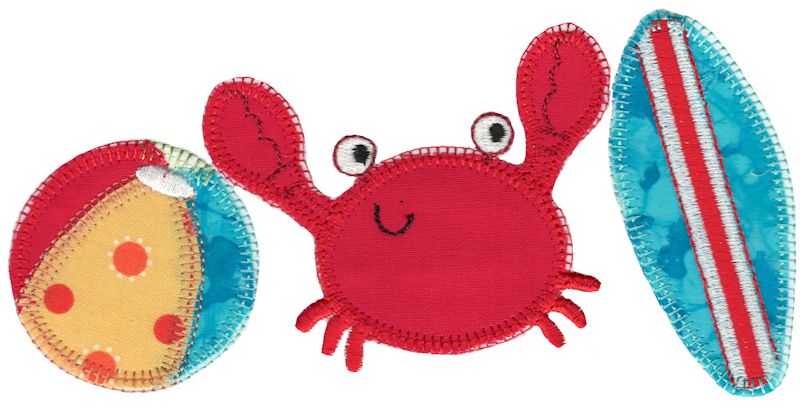 Beach Trio Applique