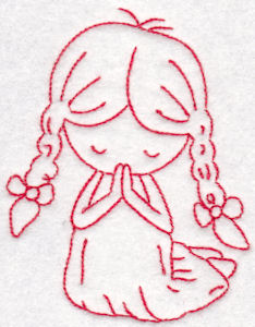 Tiny Teens Redwork 2