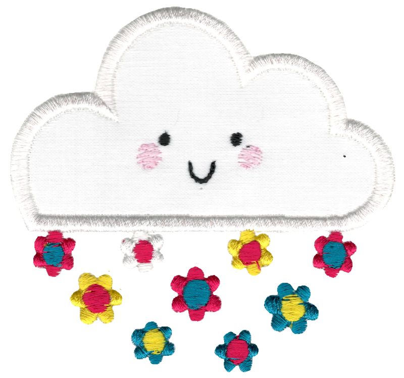 Applique Flower Cloud