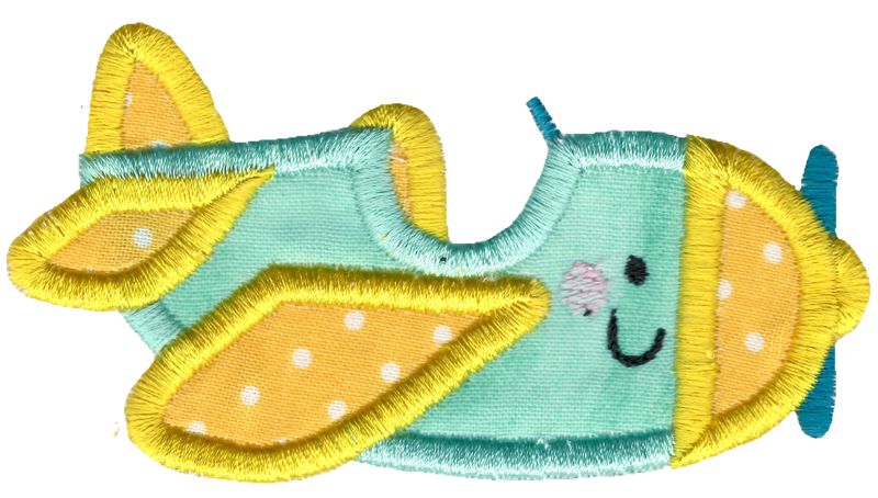 Applique Propeller Plane