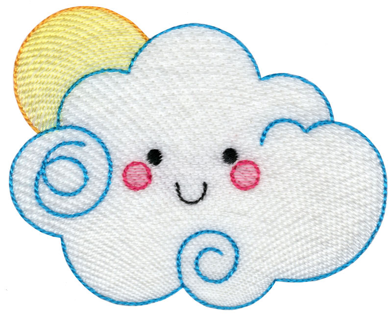 Sketch Sun and Cloud