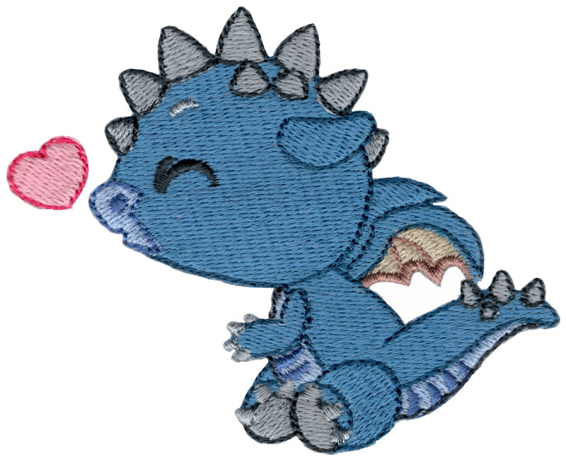 Dragon Blowing Hearts