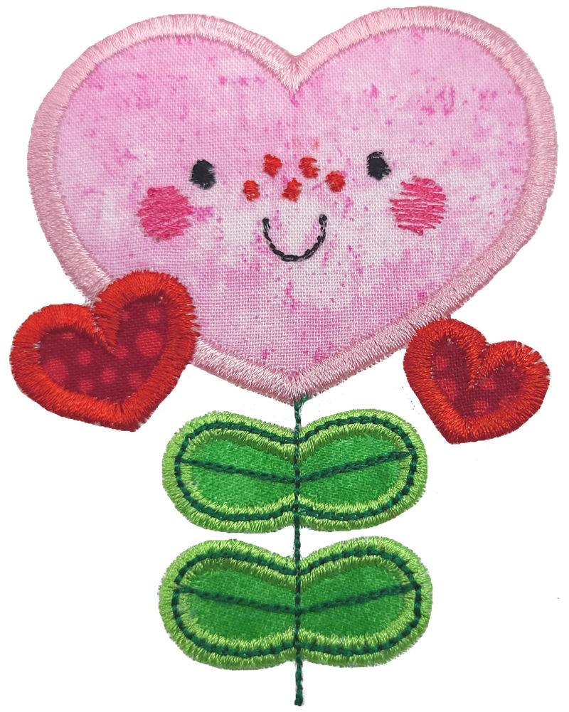 Heart Flower Applique