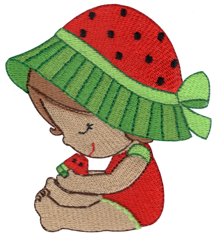 Sunbonnet Watermelon Girl