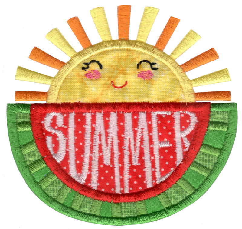 Summer Watermelon Applique
