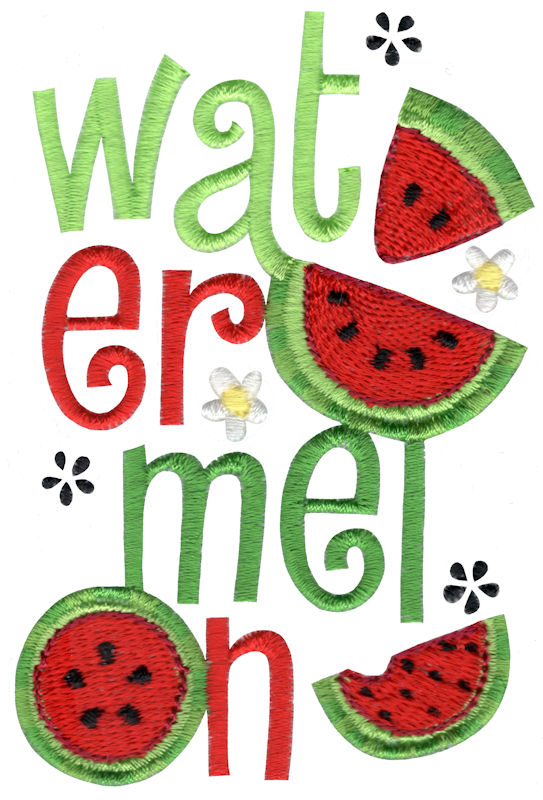 Watermelon Word Art