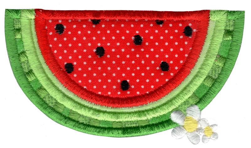 Flower Watermelon Applique