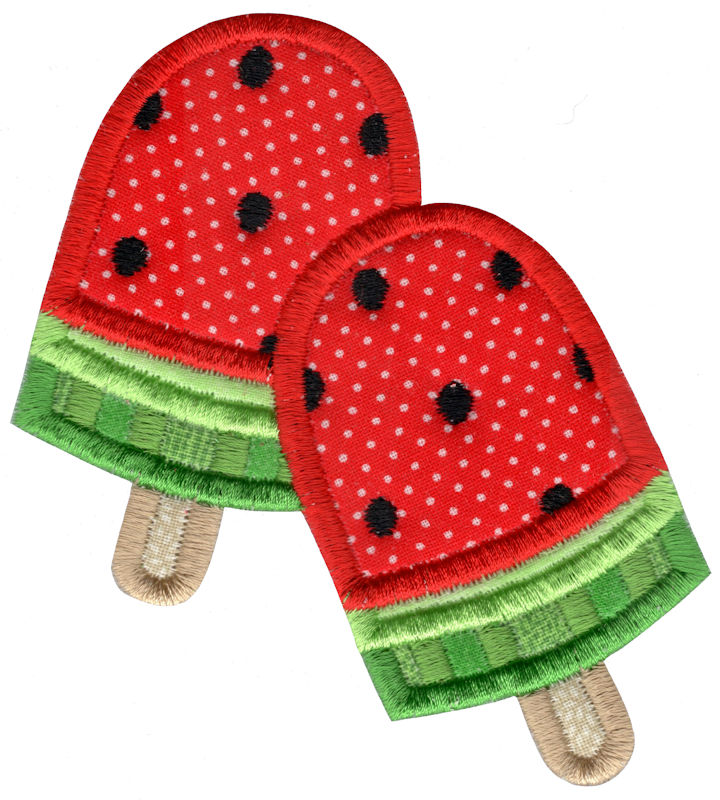 Watermelon Popsicles Applique