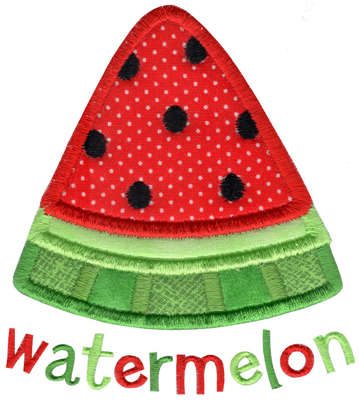 Watermelon Slice Applique