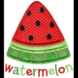 Watermelon Slice Applique
