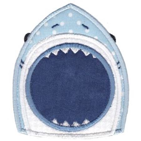 Applique Shark Mouth Monogram Frame