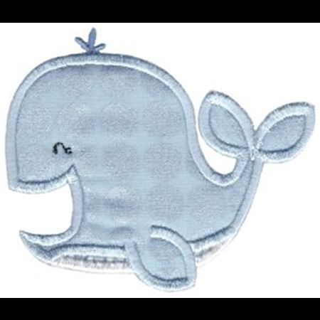 Applique Laughing Whale