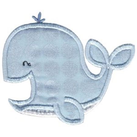 Applique Laughing Whale