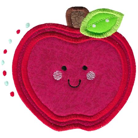 Apple Applique - Bunnycup Embroidery