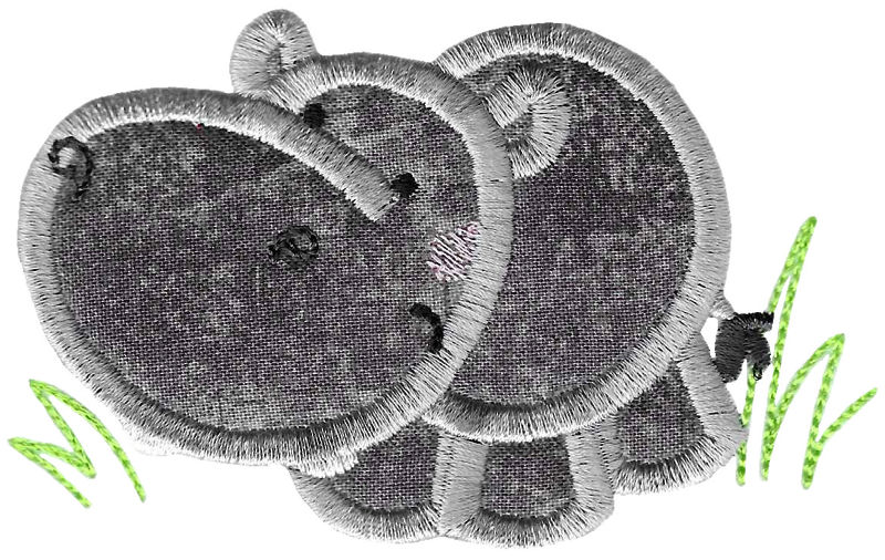 Hippopotamus Applique