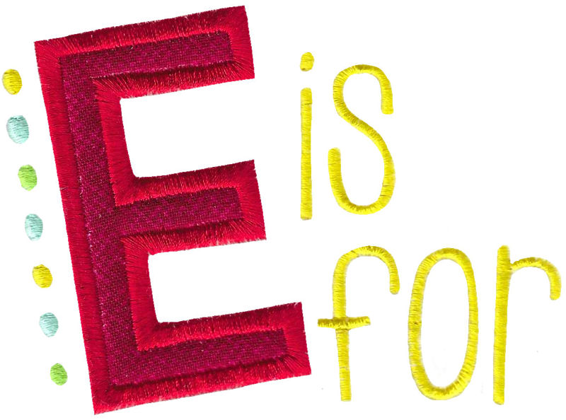 E Is For Applique