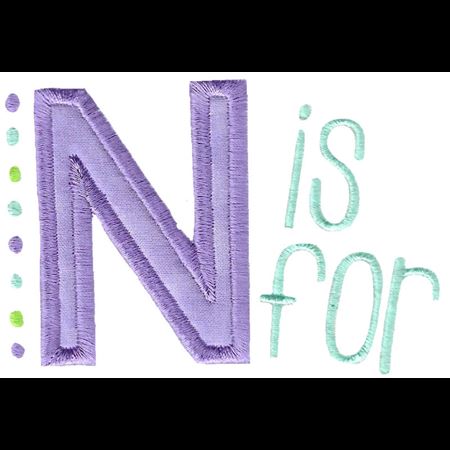 N Is For Applique