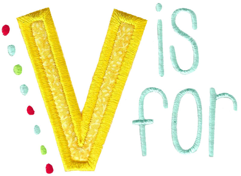 V Is For Applique