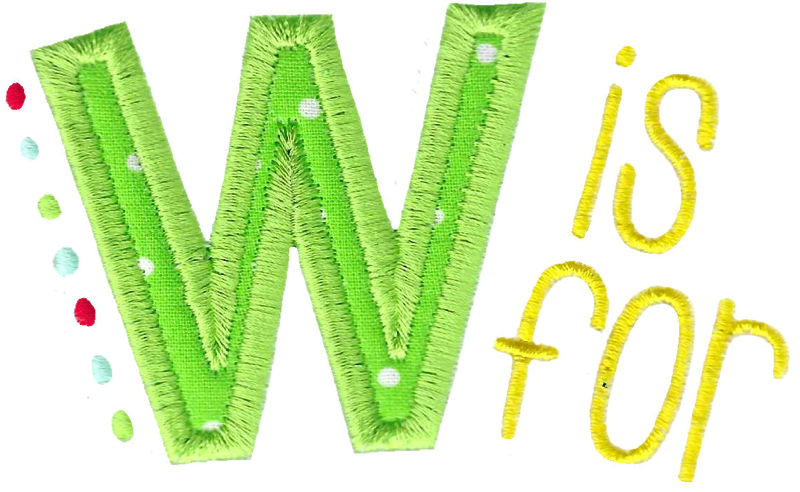 W Is For Applique