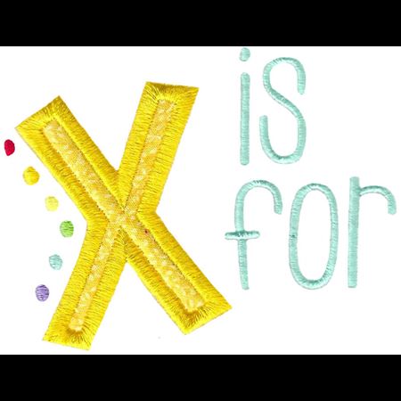 X Is For Applique