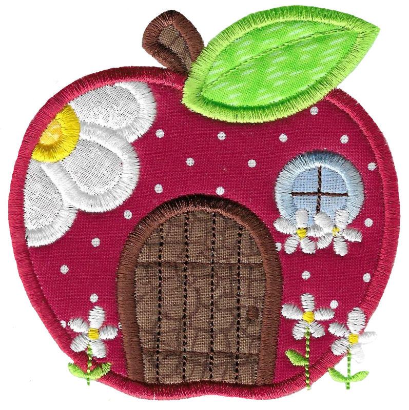 Apple House Applique