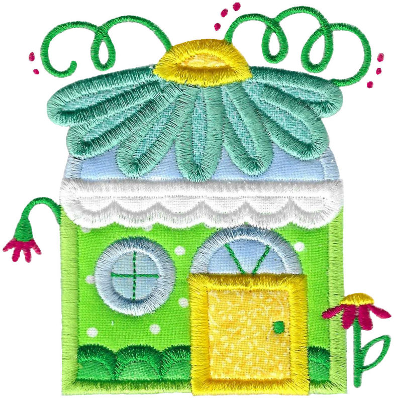 Daisy House Applique
