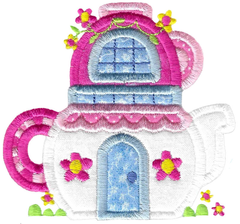 Teapot House Applique