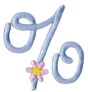 A Daisy Day Alphabet Character 9