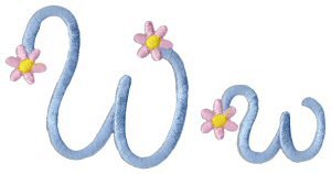 A Daisy Day Alphabet W