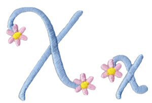 A Daisy Day Alphabet X